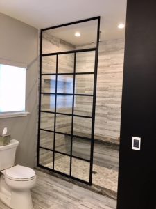 Matte Black Gridworks on Spray Panel Matte Black Gridworks on Lucette Spray Panel